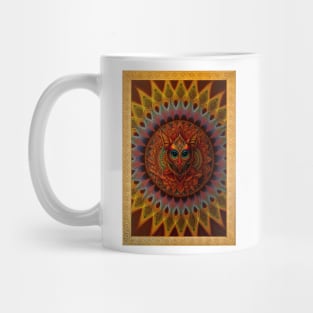 Framed Owl Mandala Mug